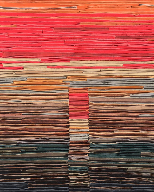 S/TÍTULO | 2020 | Pele sobre madeira | 98 x 68 cm