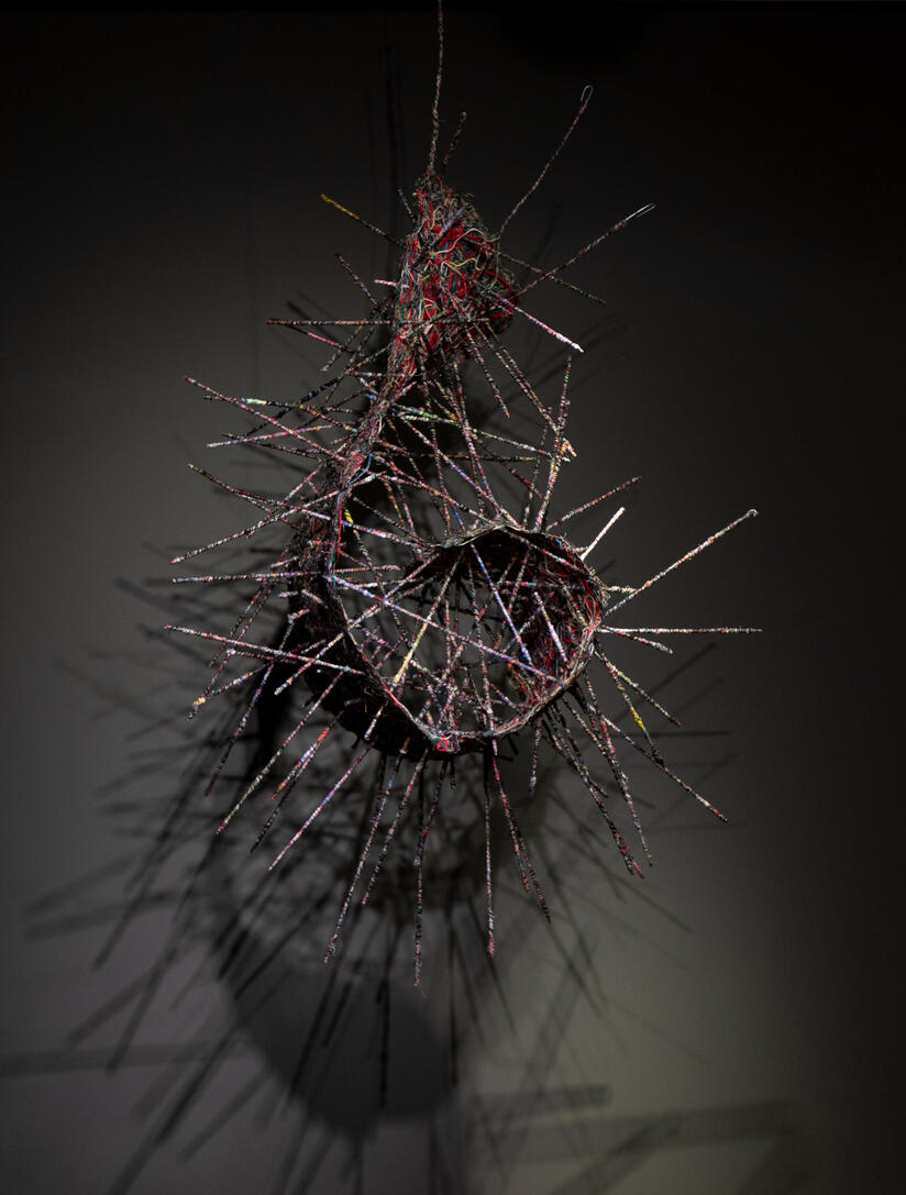 S/TÍTULO | 2023 | Desperdício, Madeira | 100 x 70 cm